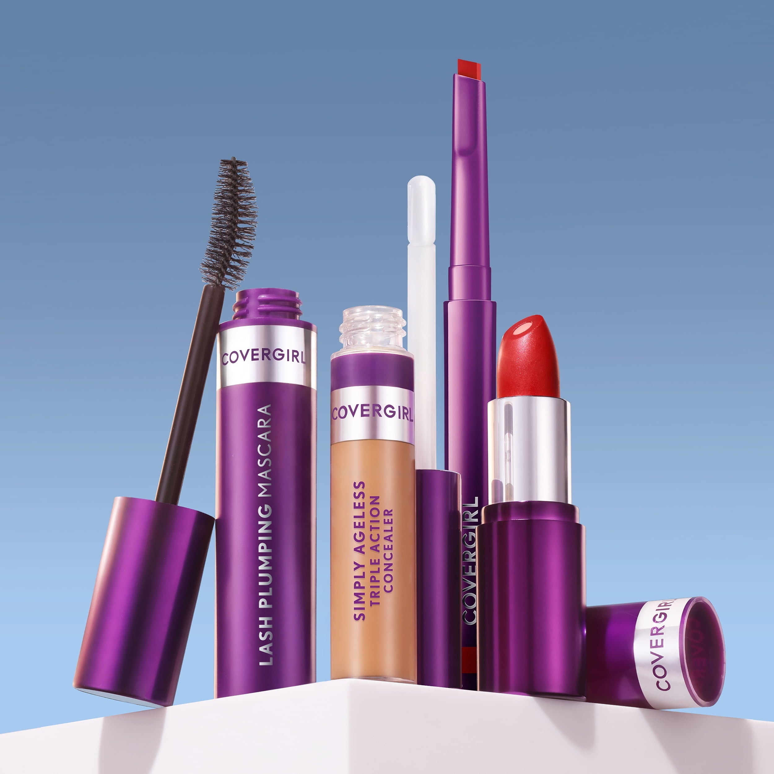 COVERGIRL Simply Ageless Lash Plumping 3-in-1 Mascara, 105 Black, 0.4 fl oz