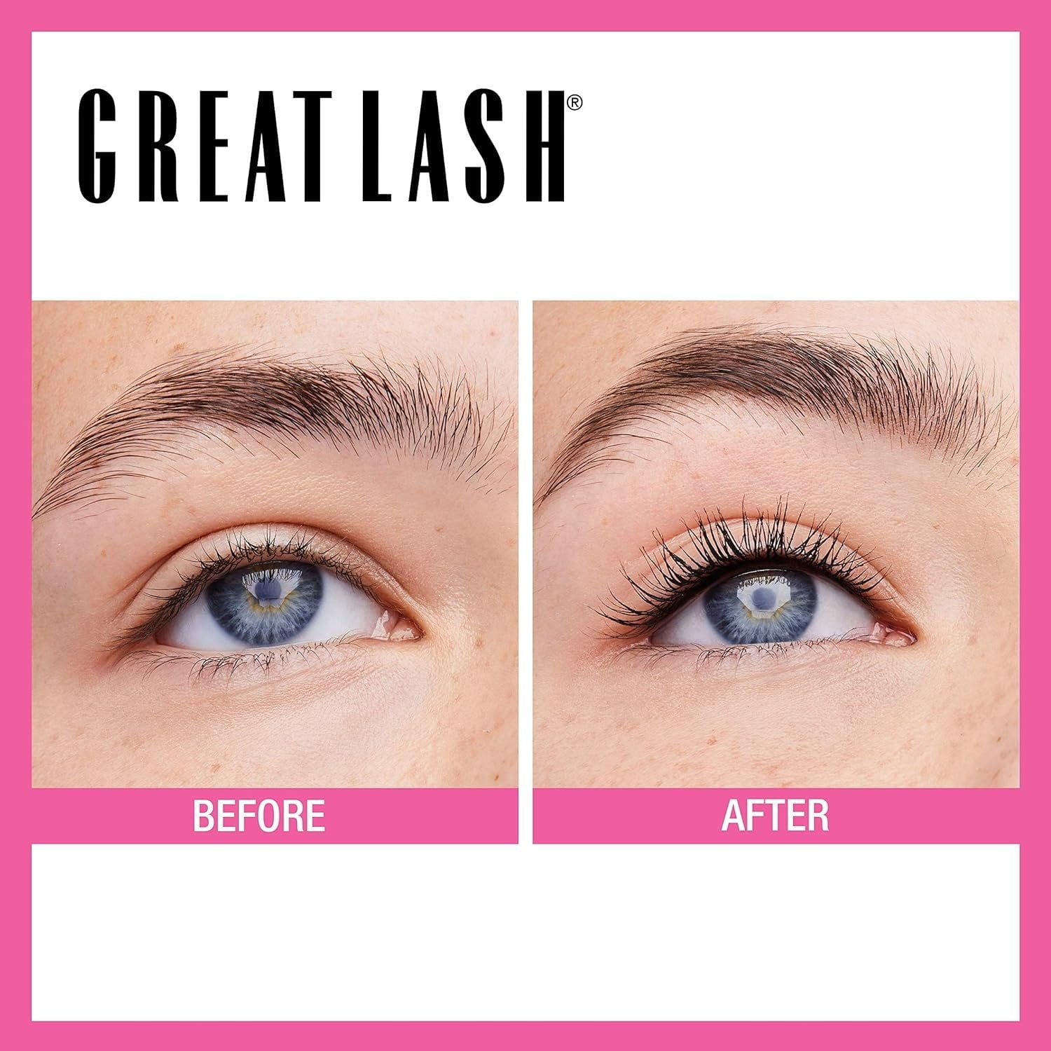 Maybelline Great Lash Waterproof Mascara Makeup, Volumizing Lash-Doubling Formula That Conditions As It Thickens, Very Black, 2 Count
