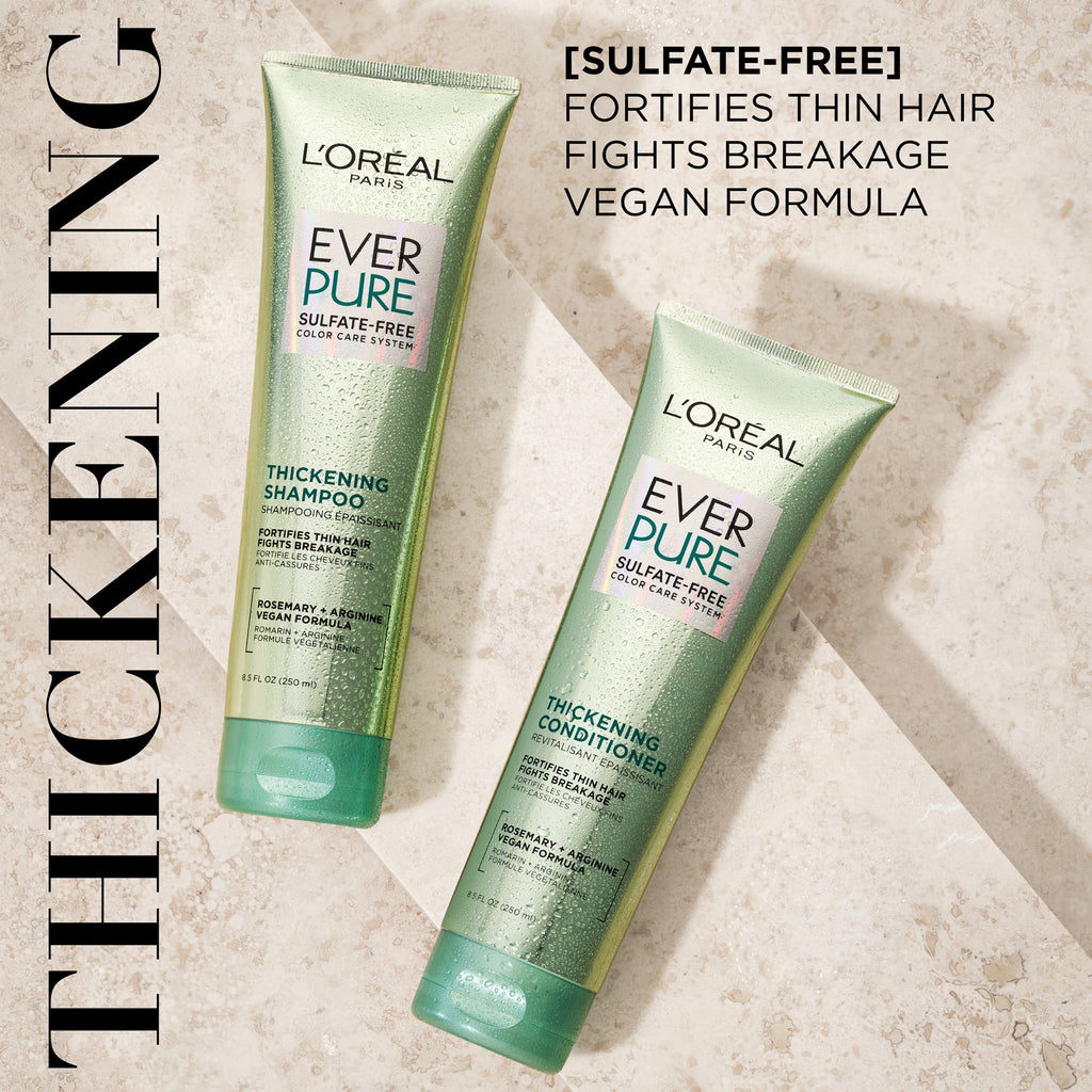 L'Oreal Paris Sulfate Free Thickening Conditioner, Fortifying, Fine Hair, Squeeze, 8.5 fl oz