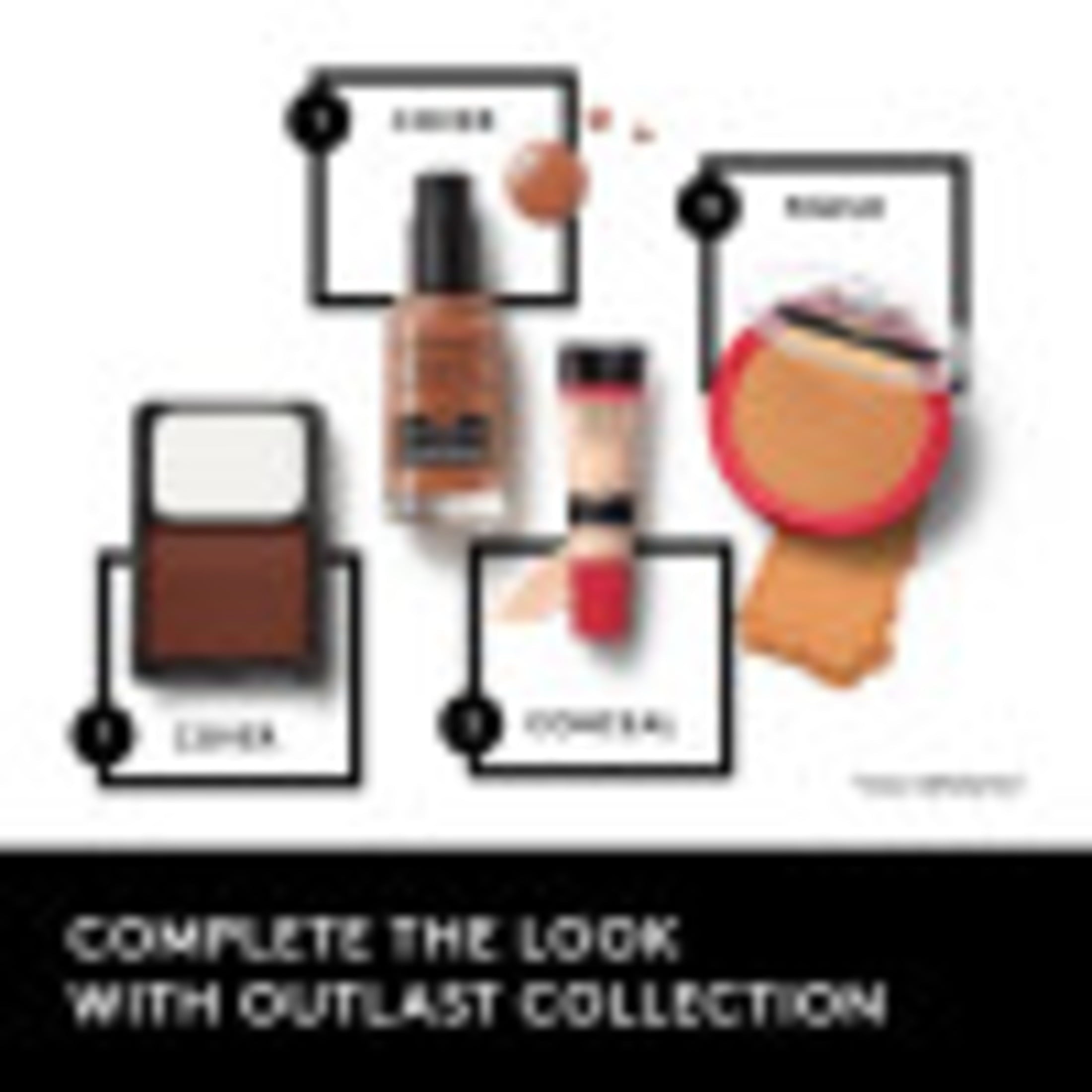COVERGIRL Outlast Extreme Wear Pressed Powder, 820 Creamy Natural, 0.38 oz, Full Coverage