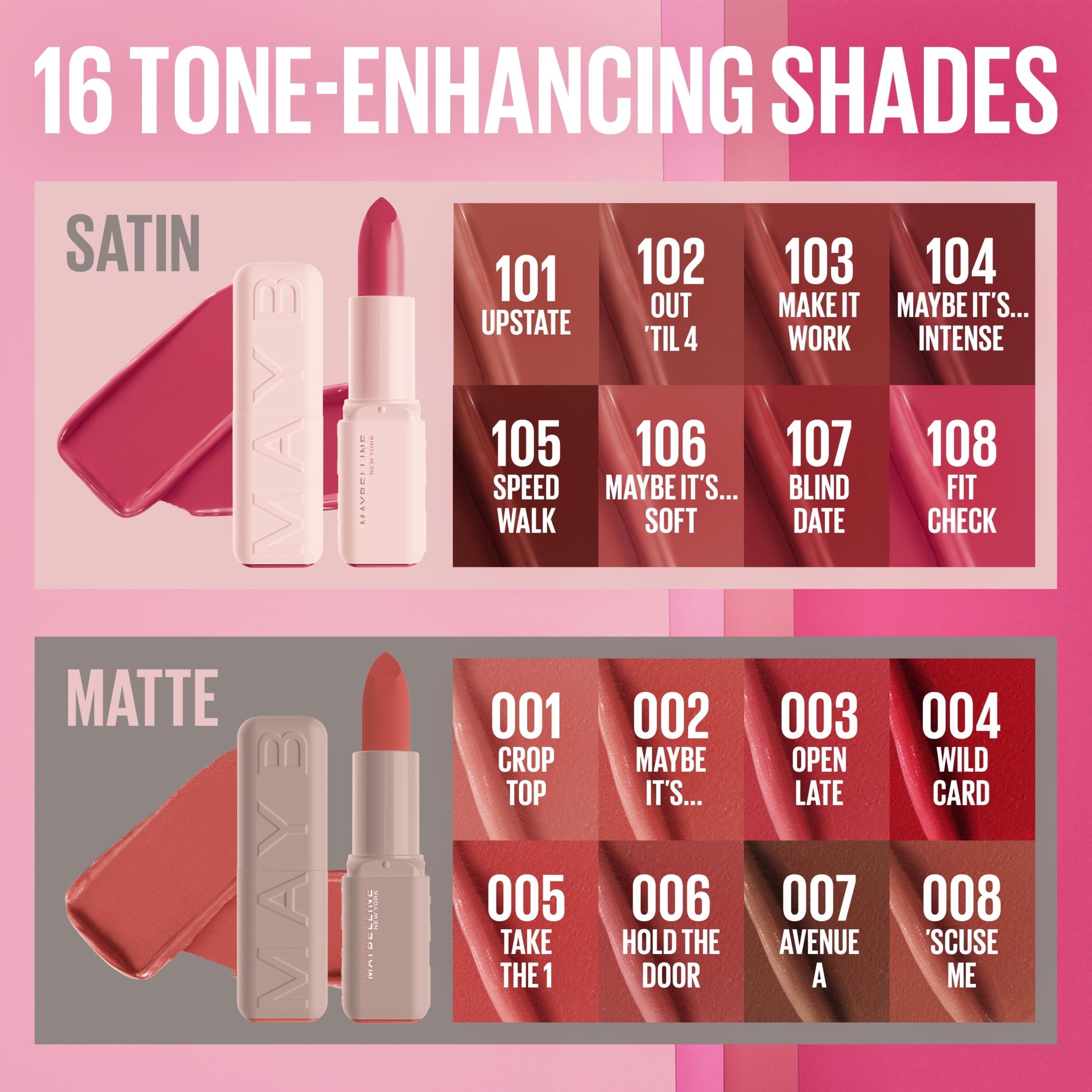 Maybelline Serum Lipstick, Satin Finish, Oil-Blend and Hyaluronic Acid, 102 Out 'Til 4, 0.12 oz