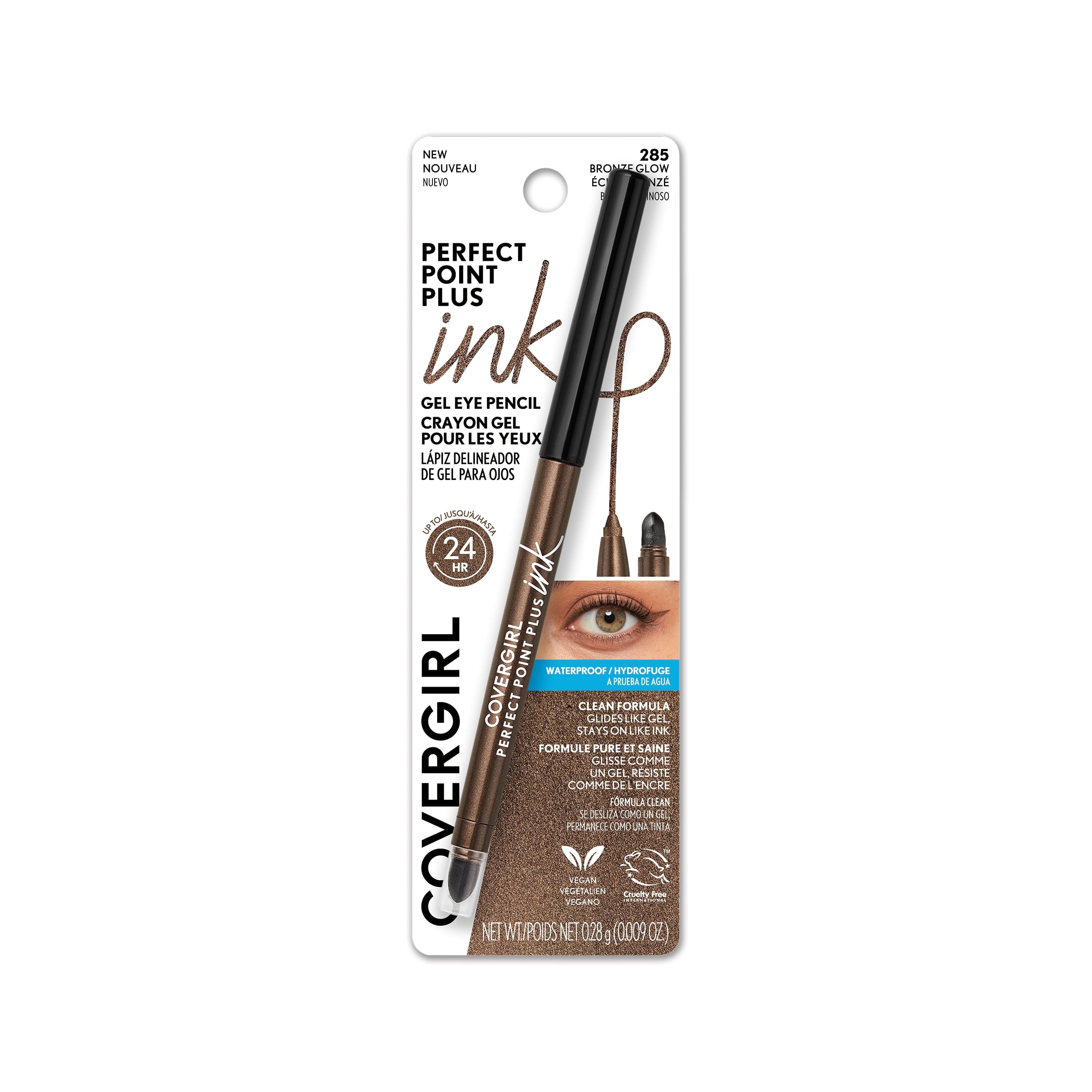 COVERGIRL Perfect Point Plus Ink Eyeliner, 285 Bronze Glow, 0.01 oz