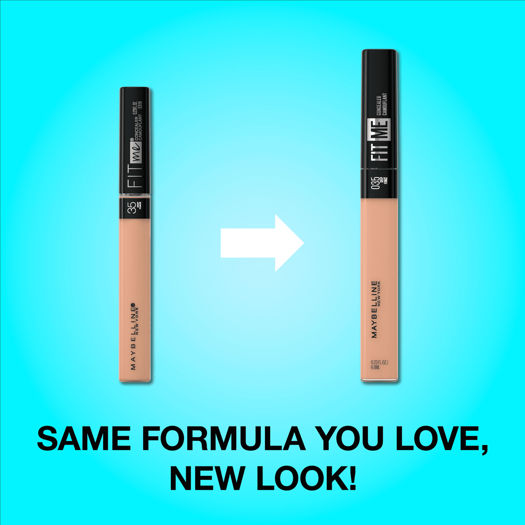 Maybelline Fit Me Liquid Concealer Makeup, Natural Coverage, Oil-Free, Sand, 0.23 fl. oz.
