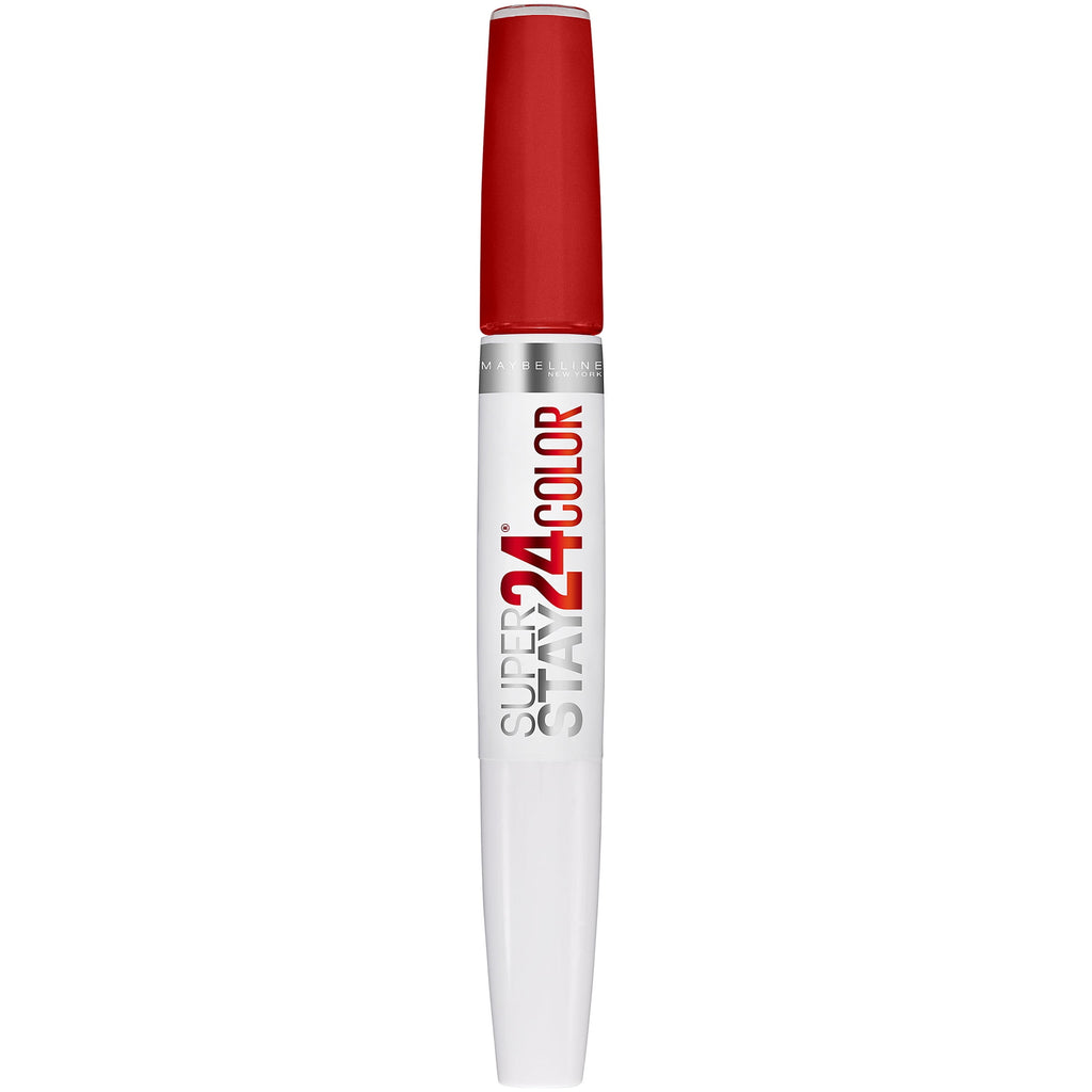 (2 pack) Maybelline SuperStay 24 2-Step Liquid Lipstick, Keep It Red
