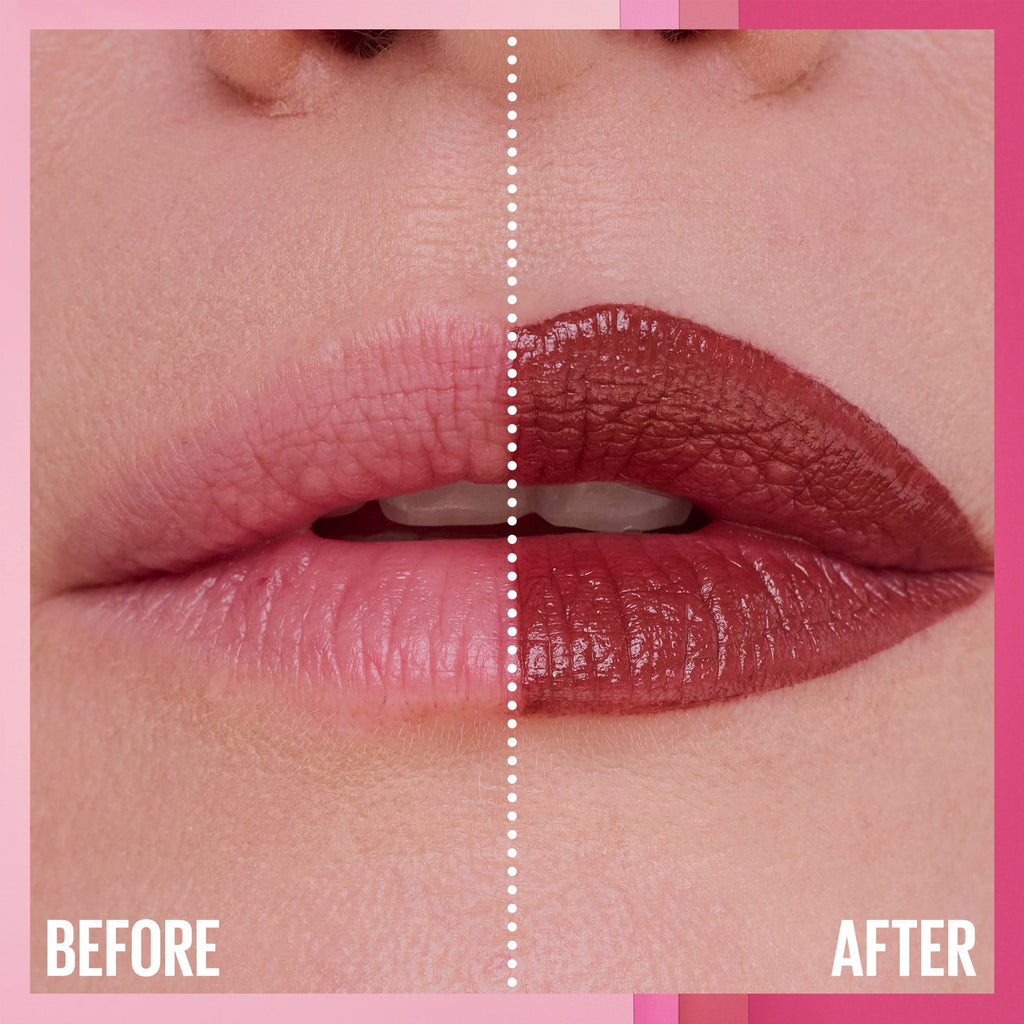 Maybelline Serum Lipstick, Satin Finish, Oil-Blend and Hyaluronic Acid, 102 Out 'Til 4, 0.12 oz