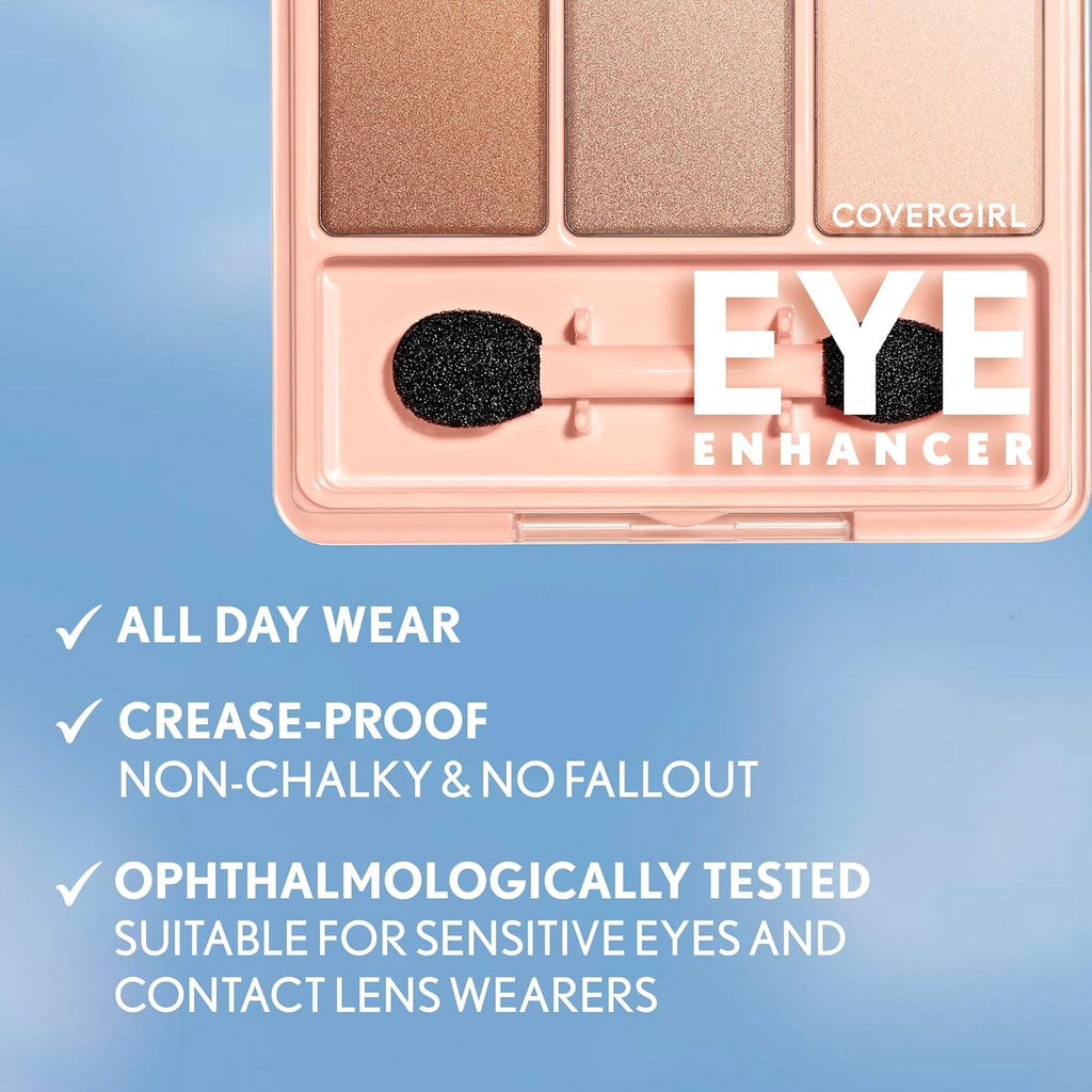 COVERGIRL Eye Enhancers 3-Kit Eyeshadow, 110 Shimmering Sands, 0.14 oz