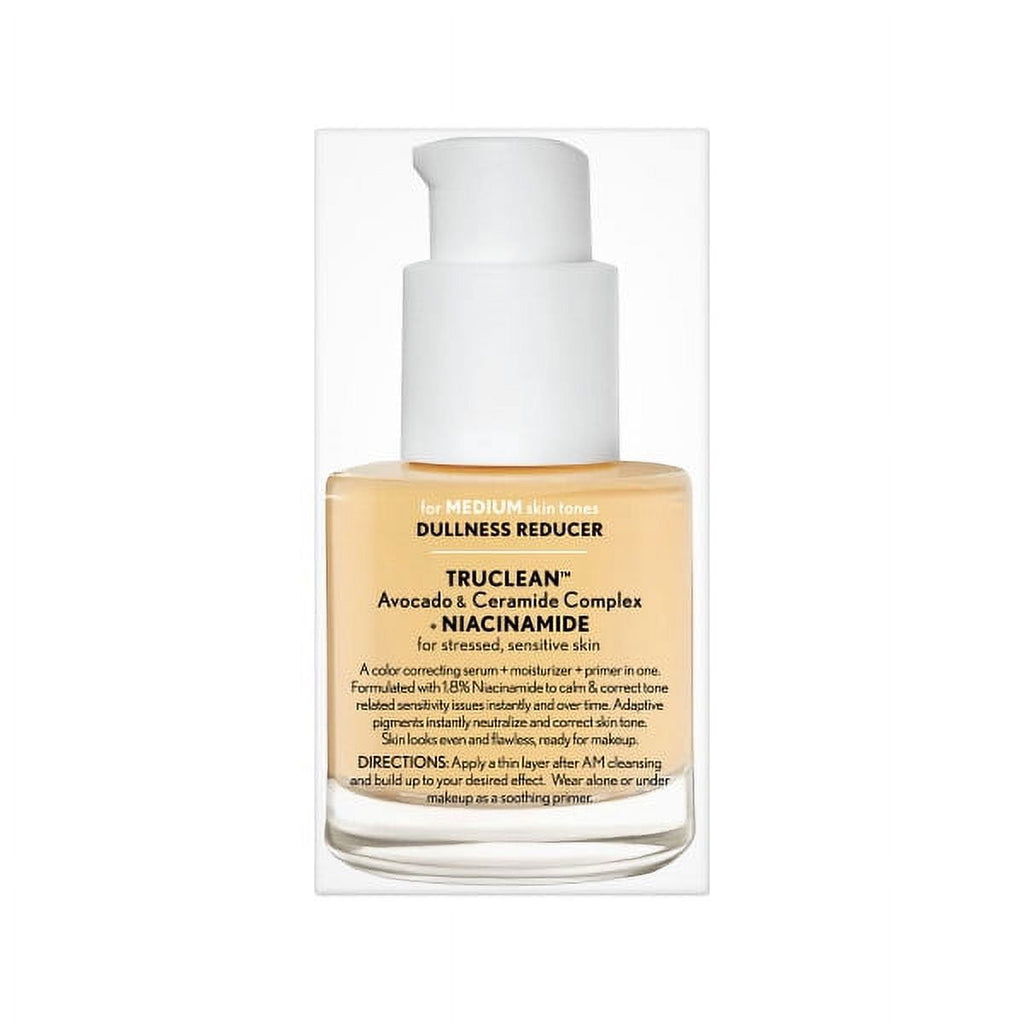 COVERGIRL Clean Fresh Primer, Color Correcting Serum and Moisturizer, Dullness Reducer, Medium 1.0 fl oz