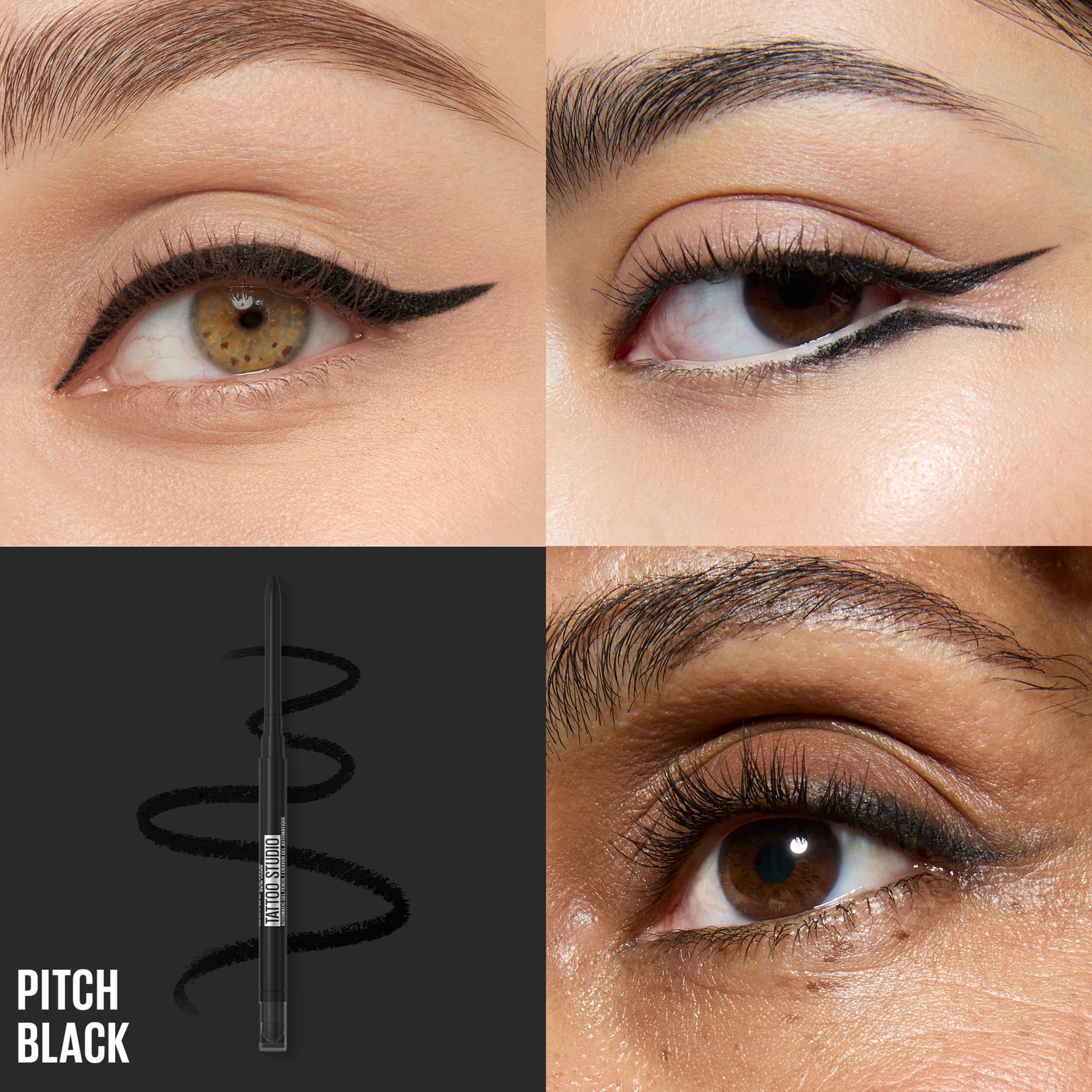 Maybelline Tattoo Studio Gel Pencil Eyeliner, Smokey Black