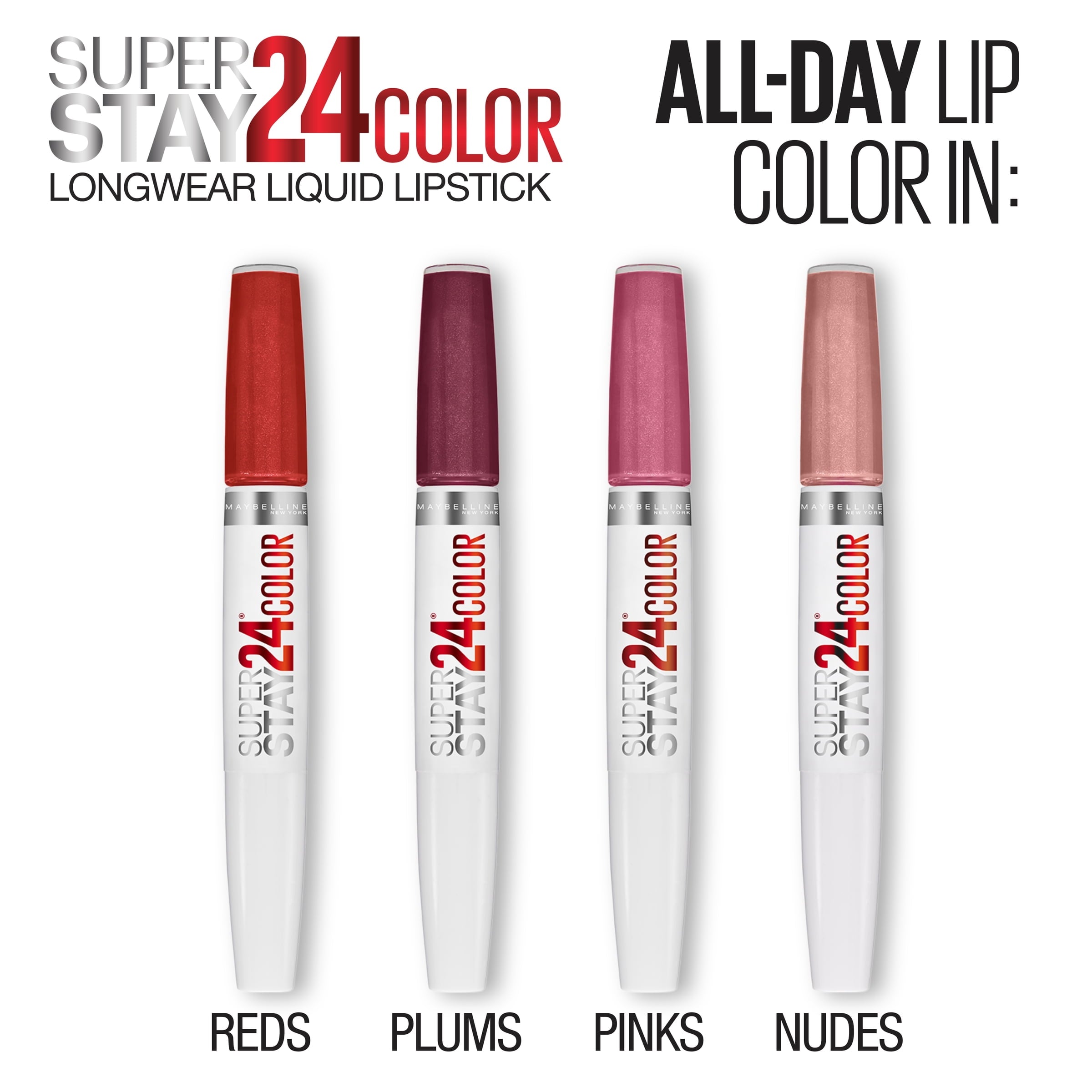 (2 pack) Maybelline SuperStay 24 2-Step Liquid Lipstick, Keep Up The Flame