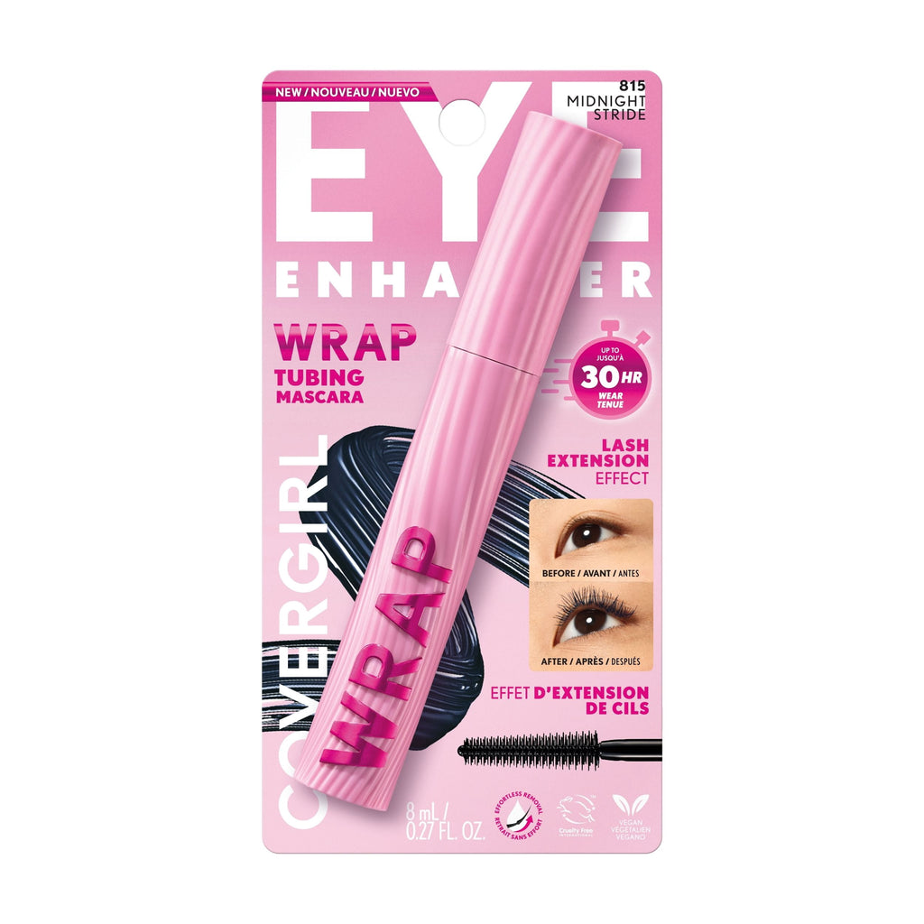 COVERGIRL Eye Enhancer Wrap Tubing Mascara - 815 Midnight Stride, 0.27fl.oz