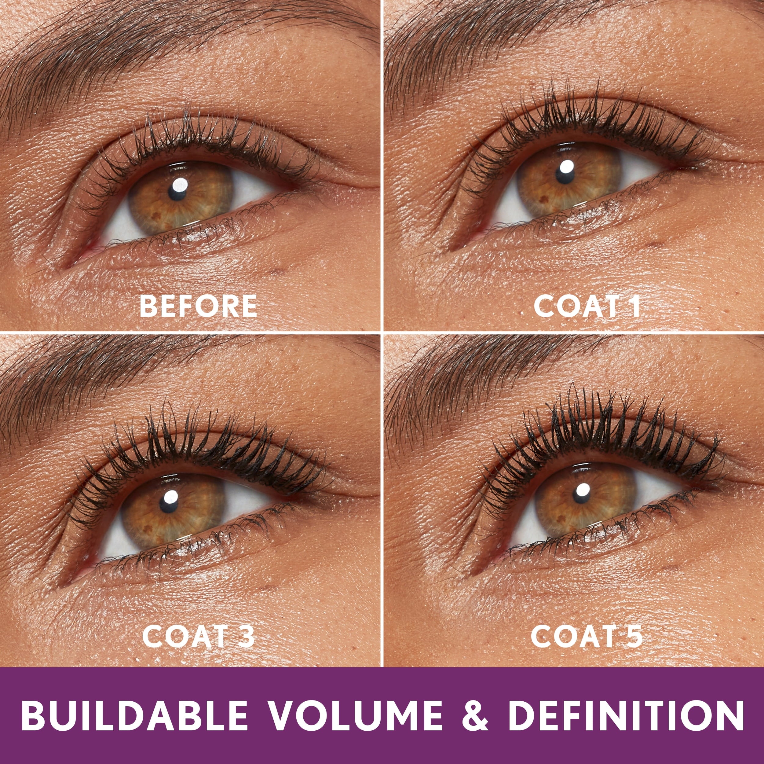 COVERGIRL Simply Ageless Lash Plumping 3-in-1 Mascara, 120 Black Water Resistant, 0.4 fl oz