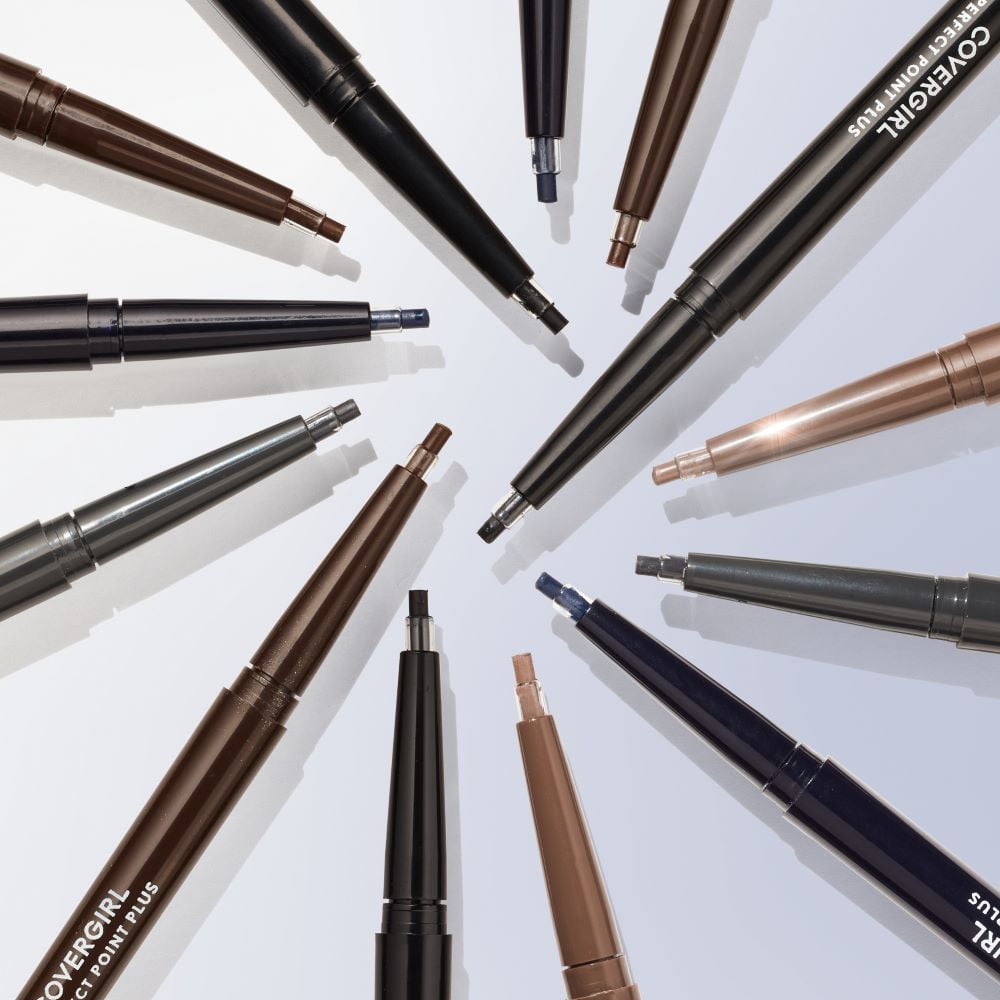 (2 pack) COVERGIRL Perfect Point Plus Eyeliner, 205 Charcoal, 0.008 oz, Long-Lasting, Versatile Black Eyeliner, Soft Smudging Tip, No Sharpening Needed