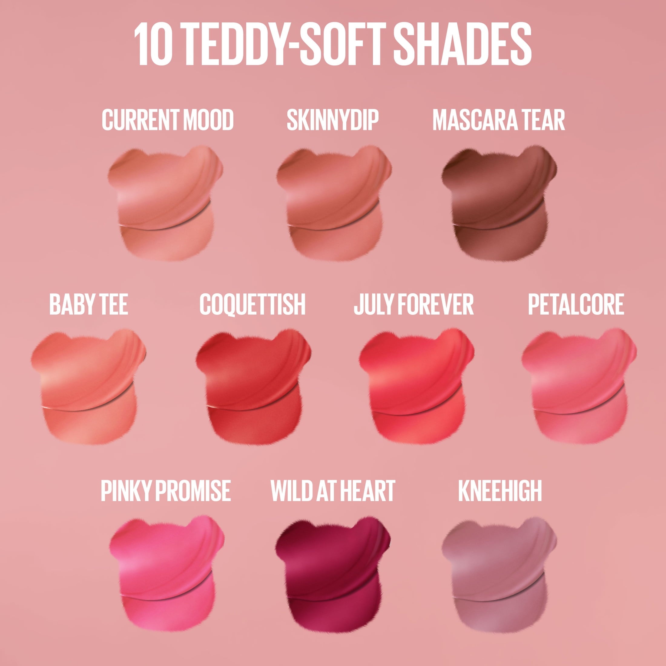 Maybelline Super Stay Teddy Tint, Long Lasting Matte Lip Stain, Kneehigh, 0.17 fl oz